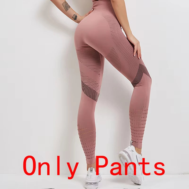 2021 New Gym Set Workout Clothes for Women Sports Bra and Leggings Suit Sports Wear Female Seamless Athletic Yoga Sets plus Size