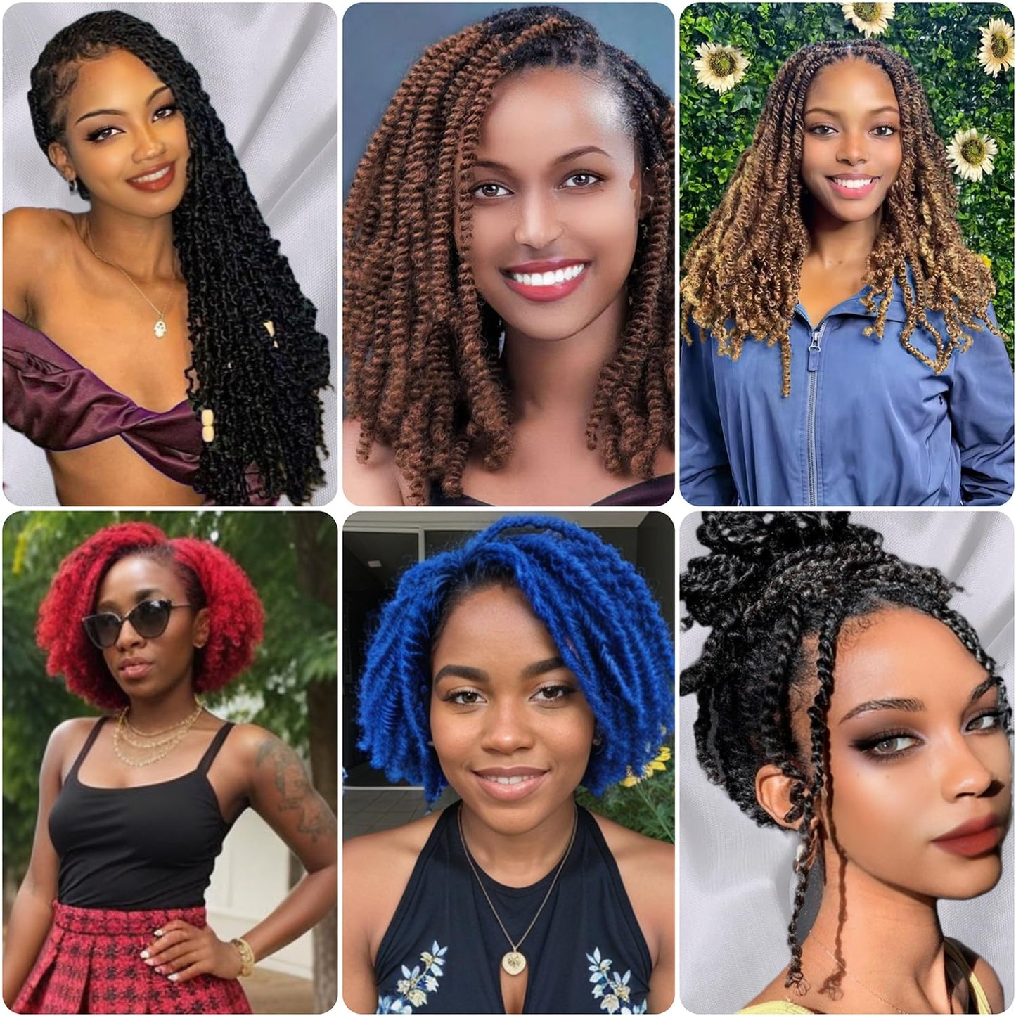 10 Inch Braiding Hair Marley Hair for Faux Locs Crochet Hair Passion Twist Hair Spring Twist Hair Butterfly Locs Soft Locs Curly Braiding Hair Marley Hair Extensions Cuban Twist Hair(3 Packs,1B)