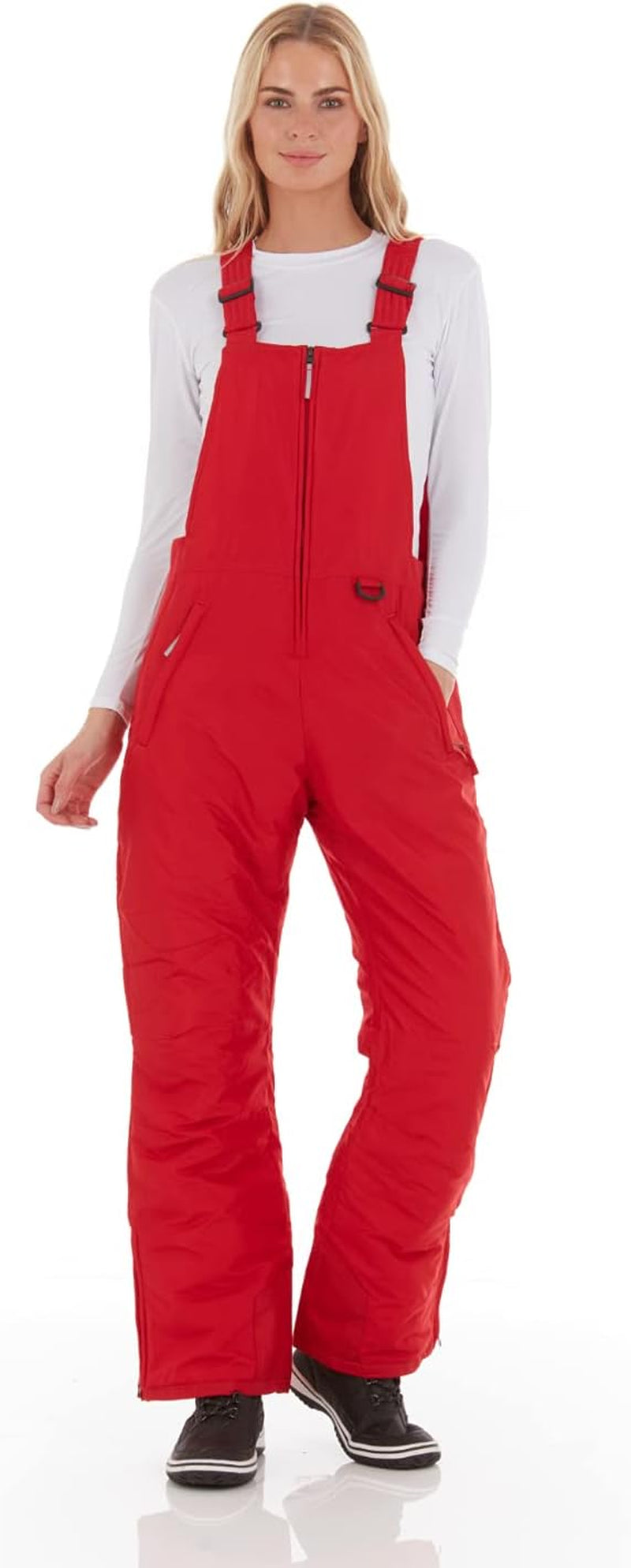 Womens Ski Snow Bibs Pants Insulated Water Resistant Overalls Snowboarding Winter Waterproof Pants Women